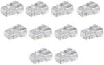 Goobay Set 10 mufe internet RJ45 CAT5 8p8c cablu push rotund Goobay 58627-10 (58627-10) - pretexpert