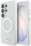 Lacoste PC/TPU Frosted Finish Gold Logo mágneses tok Samsung Galaxy S26 Ultra készülékhez fehér (LCHMS26LUFWAH)