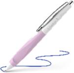 Schneider Golyóstoll, 0, 5 mm, nyomógombos, fehér-rózsaszín tolltest, SCHNEIDER Haptify , kék (135328) - papir25