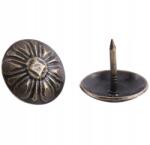  100x Kárpitszegek Dekoratív Barna Fém (BTMEX4146)