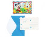 GoDan Set de 6 invitatii cu plicuri - petrecere Mickey Rock the House, dimensiuni 14 x 9 cm GD264 Invitatii si felicitari petrecere (GD264)