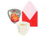 GoDan Set de 6 invitatii cu plicuri - petrecere Cars 3, dimensiuni 11 x 11, 5 cm GD260 Invitatii si felicitari petrecere (GD260)