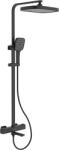 Cerano - Velar fali zuhanyoszlop - termosztátos kádcsaptelep - matt fekete