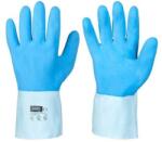 PRA-P-OR s. r. o PRAPOR MORATUWA / Latex kesztyűk pamut kötésű alapon - kék/fehér 8.5 (PRAPOR154008)
