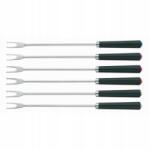 Kela Morena fondüvilla 6db-os rozsdamentes acél, fekete műanyag (KL-16640)