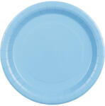  Világoskék papírtányérok, 23 cm átmérő, 6 darabos csomag (TPP102-001J)
