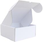 Szidibox Karton Csomagoló doboz, önzáró, postai kartondoboz 250x240x110mm fehér x (SZID-00573)