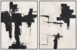 AdTrend Set 2 tablouri abstract canvas pictura ulei 2 x 90 x 120 cm (121200)