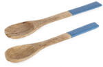 Bizzotto Set 2 linguri servire salata lemn mango maro email albastru 6, 5x1x28h (0550920) Tacam