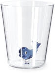 Bizzotto Set 6 pahare sticla decor Balena Ø9x10, 5h (0200395) Pahar