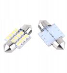  2 db fehér 12 V-os Led izzó autóbelső mennyezeti és ajtó lámpák