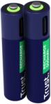 Trust Baterii reincarcabile AAA Trust, incarcate prin USB-C, putere intrare 1.2W, pachet de 2 bucati (TR-25585)