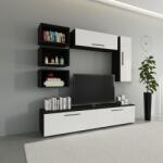 haaus Living Kos V14, Negru/Alb Lucios, MDF, L 190 cm (921866)