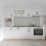haaus Set Bucatarie Karo V20, Alb, Blat Thermo 28 mm, L 260 cm (918644)