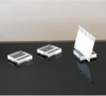 Garibaldi Set de 3 Suporturi Pentru Carduri Din Plexiglas, Transparente