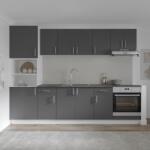 haaus Set Bucatarie Karo V24, Antracit/Alb, Blat Thermo 28 mm, L 280 cm (920128)
