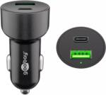 Goobay Incarcator 12-24V auto rapid dublu USB si USB type C PD 3A 48W Goobay (39908) - drumix