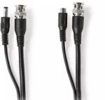 Nedis Cablu coaxial de securitate CCTV RG59 20m BNC 2.1x5.5mm Nedis (CCTVCA10BK200) - drumix