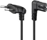 Goobay Cablu 90 grade 3m cu priza Europeana C7 2-pin pentru boxe Sonos /PlayStation 3/4/5 /Xbox One/One X negru 73020 Goobay (73020)