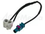 4CarMedia Cablu adaptor antena auto Fakra mufa tata - 2x Fakra soclu mama 0.25m Audi RNS-E 4CARMEDIA (AD.ANT.N05)