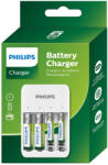Philips Incarcator USB Philips cu indicatoare LED 1-4 AA/AAA NiMH inclus 2x AAA 800mAh 2x AA 1300mAh SCB4013NB/00 (SCB4013NB/00) Incarcator baterii