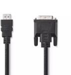 Nedis Cablu HDMI - DVI-D 24+1 pin tata 2m Nedis (CCGB34800BK20) - drumix