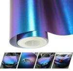 AVEX Folie auto Cameleon Albastru/Violet pentru colantare integrala, Termoplastica, cu tehnologie "BUBBLE FREE", finisaj Lucios, dimensiune 3, 0m x 1, 52m (KX10176)