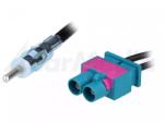 4CarMedia Adaptor antena DIN mufa - Fakra mufa x2 4CarMedia (ZRS-2F-DIN)