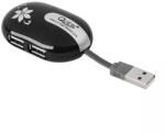 Quer Hub USB 4 porturi QUER USB2.0 480Mbit/s (KOM0750) - drumix
