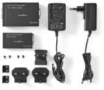 Nedis Adaptor prelungitor VGA Full HD +audio prin cablu UTP Nedis (CREP5930BK) - drumix