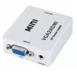 Cabletech Adaptor audio-video VGA-HDMI VGA +audio intrare la HDMI iesire Cabletech (ZLA0795) - drumix