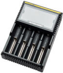 NITECORE Incarcator universal acumulatori x4 LCD 100-240V 12V NITECORE Digicharger D4EU (Digicharger D4EU) - drumix Incarcator baterii