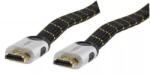 Valueline Cablu HDMI 19p tata - HDMI 19p tata metal 1.5m plat HDMI High speed Valueline (CABLE-5501-1.5) - drumix