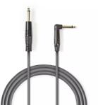 Nedis Cablu audio Jack mono 6.35 mm tata - 6.35 mm tata cotit 5m gri NEDIS (COTH23005GY50) - drumix