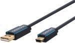 clicktronic Cablu Profesional 3m mini USB 2.0 - USB Hi-Speed 480Mbit/s OFC cupru fara oxigen aurit Clicktronic 70128 (70128) - drumix