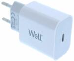 Well Incarcator retea - USB type C PD 20W alb Well PSUP-USB-WPD12003WE-WL (PSUP-USB-WPD12003WE-WL) - drumix