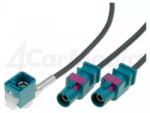 4CarMedia Cablu adaptor antena auto Fakra soclu mama - Fakra mufa tata x2 0.25m VWP 4CARMEDIA (AD.ANT.N10)