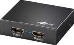 Goobay Splitter HDMI activ 1 intrare - 2 iesiri 4K GOOBAY (58977) - drumix