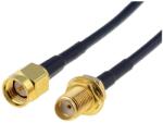 BQ CABLE Cablu SMA mama-tata 50 ohm 10m negru BQ CABLE SMA-SMF/50/10 (SMA-SMF/50/10) - drumix
