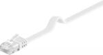 Goobay Cablu plat Cat6 UTP 10m 250MHz RJ45 cupru alb Goobay (95156) - drumix