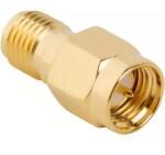 Amphenol Adaptor SMA tata - SMA mama drept 50 Ohm teflon aurit AMPHENOL 132171 (132171) - drumix