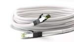 Goobay Cablu patchcord Cat8.1 SFTP 2m alb PiMF 2000MHz RJ45 cupru Goobay (55125) - drumix