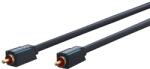 clicktronic Cablu Profesional CLICKTRONIC audio 1x RCA 0.5m tata-tata aurit OFC cupru COAX 75 ohm Dublu ecranat 70442 (70442) - drumix