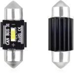 AMiO Set becuri auto cu LED CANBUS sofit compatibil C5W 1 SMD 31mm Alb 12/24V, destinat competitiilor auto sau off-road (AM02441)