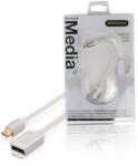 Profigold Adaptor Profesional mini DisplayPort - DisplayPort v1.1 0.2m alb Profigold (PROM221) - drumix