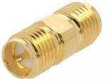 Amphenol Adaptor SMA mama - RP-SMA tata reverse drept 50ohm teflon aurit AMPHENOL 132169RP (132169RP) - drumix