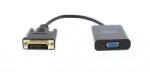 Well Cablu adaptor DVI-D 24+1p tata digital - VGA mama 15cm Well (ADAPT-DVIM/VGAF-0.15BK-WL) - drumix