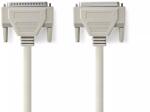 Nedis Cablu serial 25pini D-Sub tata - D-Sub 25pini mama 3m crem Nedis (CCGP52110IV30)