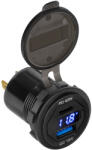 Peiying Mufa montaj incarcare auto 12-24V - USB + USB type C PD QC 3.0 63W cu display PY-CHR0007 (PY-CHR0007) - drumix