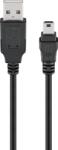 Goobay Cablu USB 2.0 A tata - mini USB B 5-pin tata 3m negru Goobay (60768) - drumix
